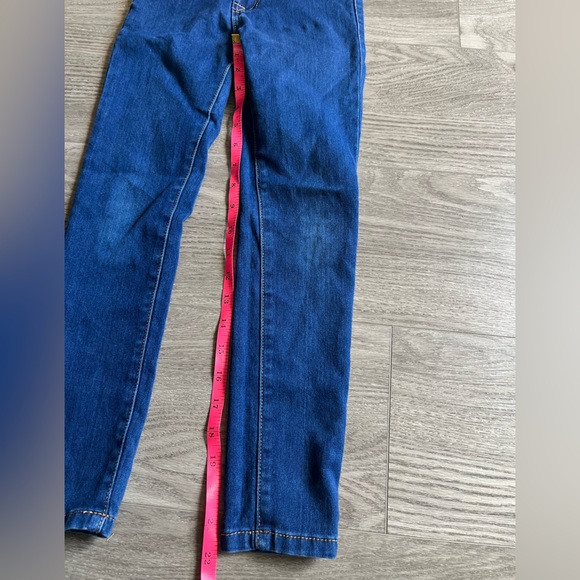 7 FOR ALL MANKIND Girls Kids Medium Wash Stretch Denim The Skinny Jeans Size 7 - Picture 9 of 12